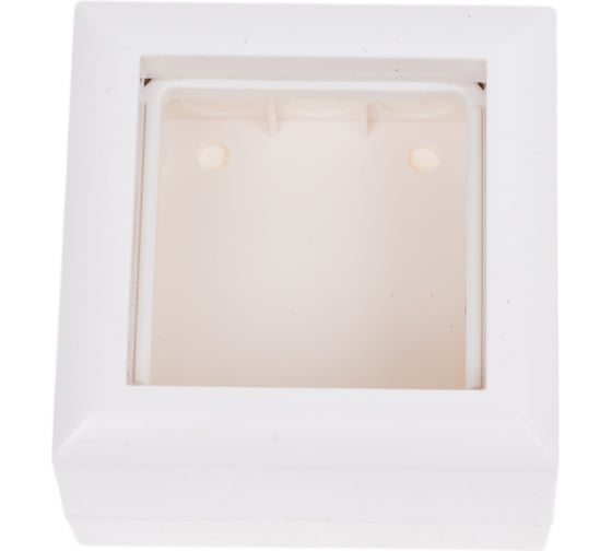 Изображение товара Коробка для открытой проводки Экопласт SM45 для механизмов 45х45 мм. цвет белый 72914-1