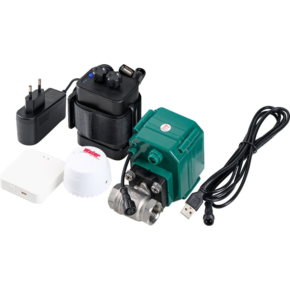 Изображение товара Комплект системы контроля протечек SIBLING 1/2'' Wi-Fi защита дома