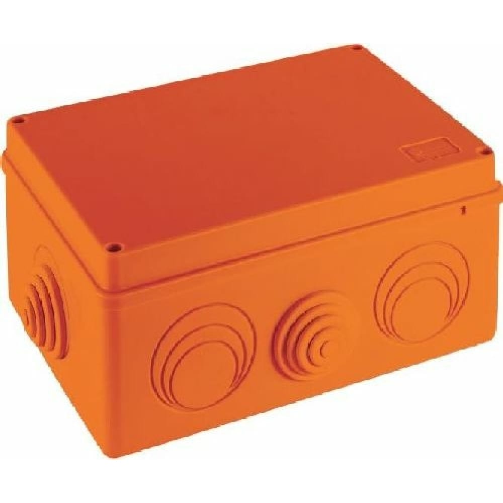 Купить Огнестойкая коробка экопласт jbs210 e110, о/п 210х150х100, 8 выходов, ip55, 12p, цвет оранжевый 43056hf