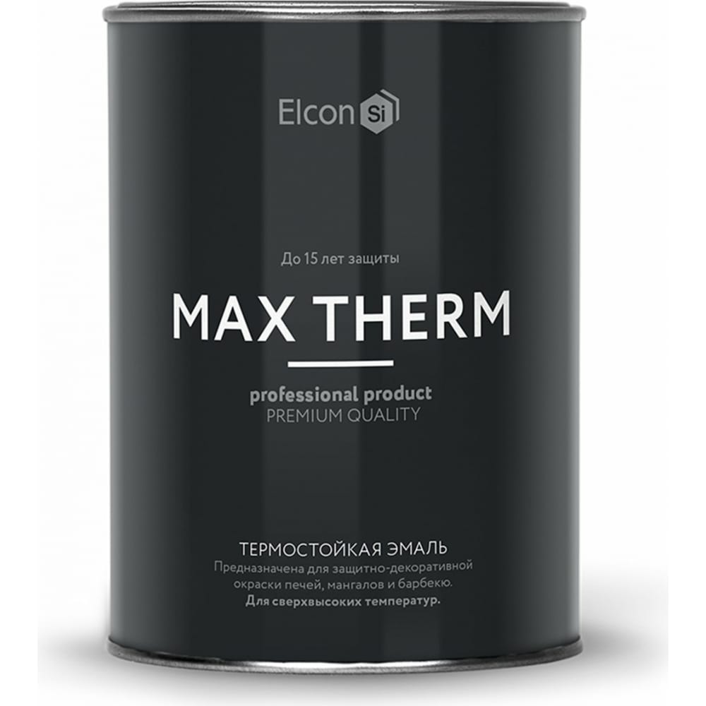 фото Термостойкая эмаль elcon max therm желтая 0,8 кг 00-00002892