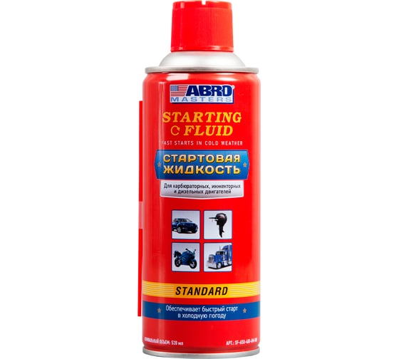 Изображение товара Стартовая жидкость ABRO 400 мл MASTERS SF-650-400-AM-RW