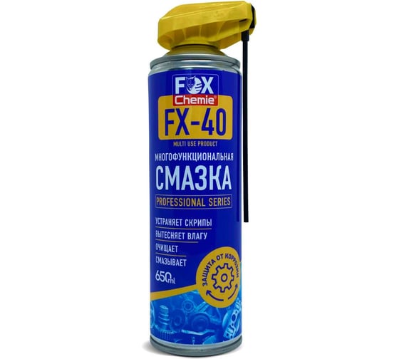 Изображение товара Многофункциональная проникающая смазка Fox Chemie FX-40 650мл с насадкой, LMF115