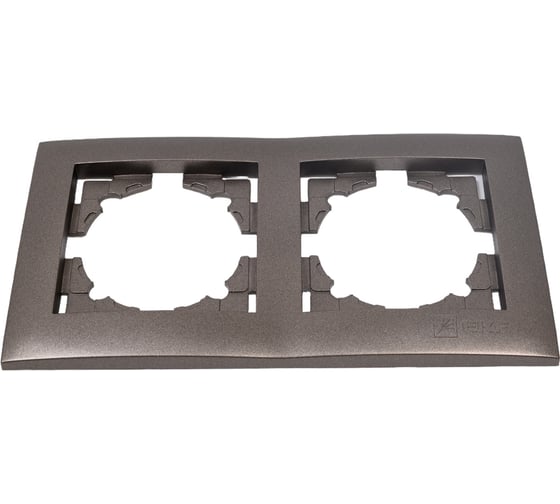 Изображение товара Двухместная рамка EKF Валенсия, графит EWM-G-302-60