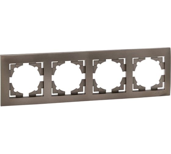 Изображение товара 4-местная рамка EKF Валенсия, графит EWM-G-304-60