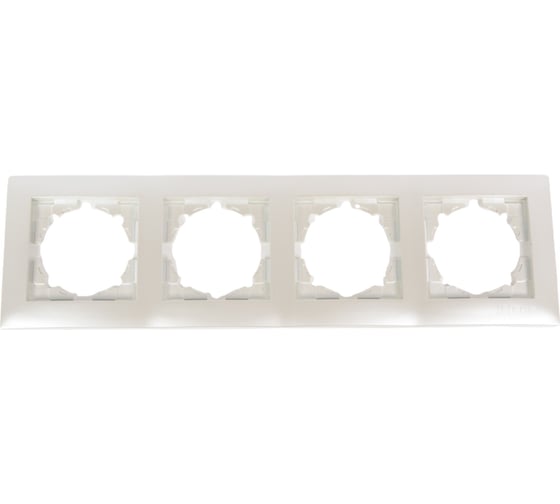 Изображение товара 4-местная рамка EKF Валенсия, жемчуг EWM-G-304-50