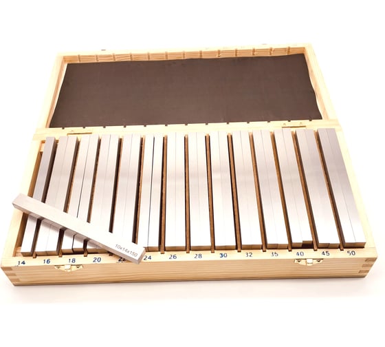 Изображение товара Параллельные подкладки набор 14 пар, 150x10x14-50 мм ТЕХНОРЕАЛ МА320355150