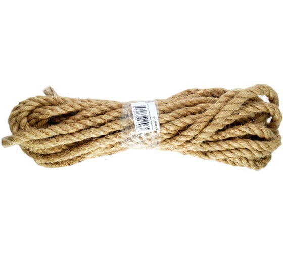 Изображение товара Крученая веревка Политех джут, диаметр 12 мм, 10 м, 310 кгс 8003320