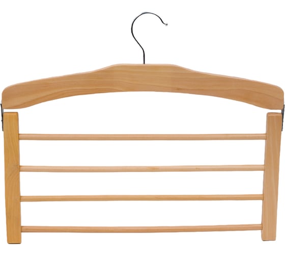 Изображение товара Деревянная вешалка для брюк Рыжий кот SS2 4 перекладины 311368