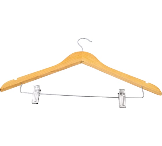 Изображение товара Деревянная вешалка Рыжий кот W2-C с клипсами 311306