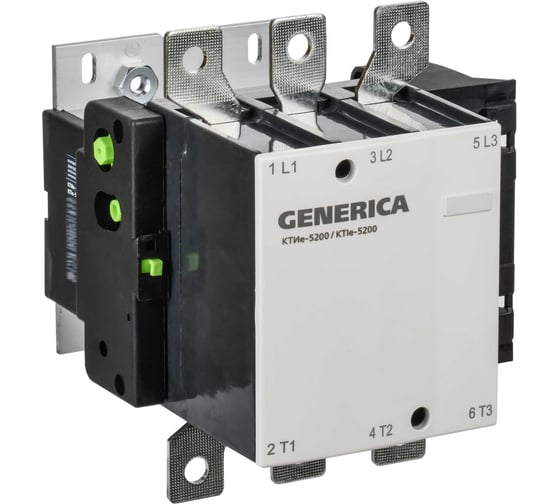 Изображение товара Контактор GENERICA КТИе-5200, 200А, 230В/АС3 KKTE50-200-230-10