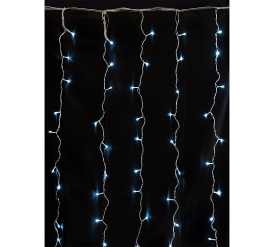 Изображение товара Новогодняя гирлянда TDM ELECTRIC Занавес, 1,5х1,5 м, белый свет, 8 режимов, IP44 SQ0361-0028