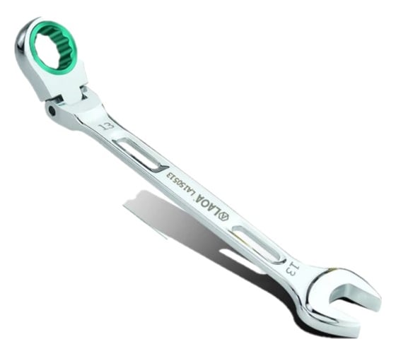 Изображение товара Ключ комбинированный трещоточный шарнирный LAOA 13 мм LA150513