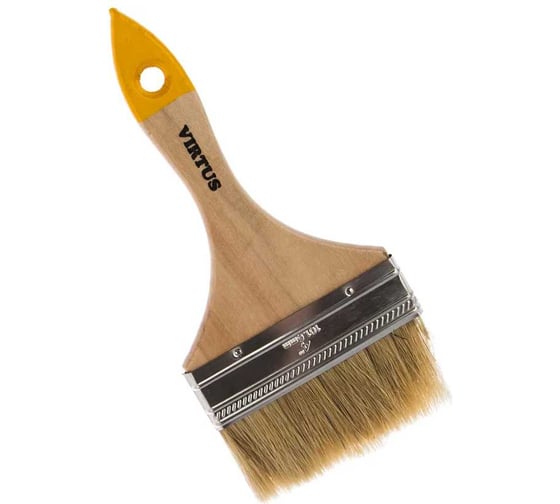 Изображение товара Набор малярных кистей VIRTUS "Slim" натуральная щетина, 100 мм, 12 шт. 001001100s