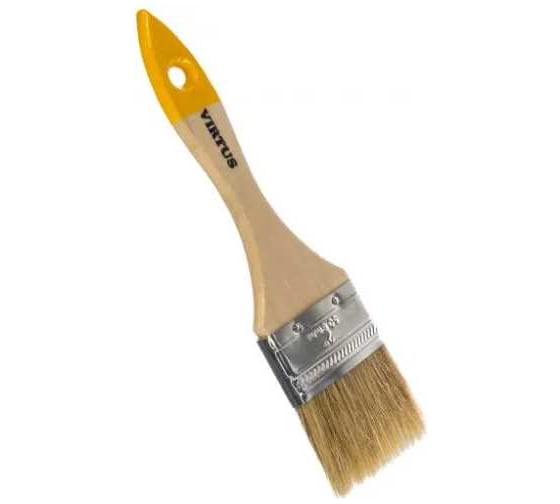 Изображение товара Набор малярных кистей VIRTUS "Slim" натуральная щетина, 63 мм, 12 шт. 001001063s