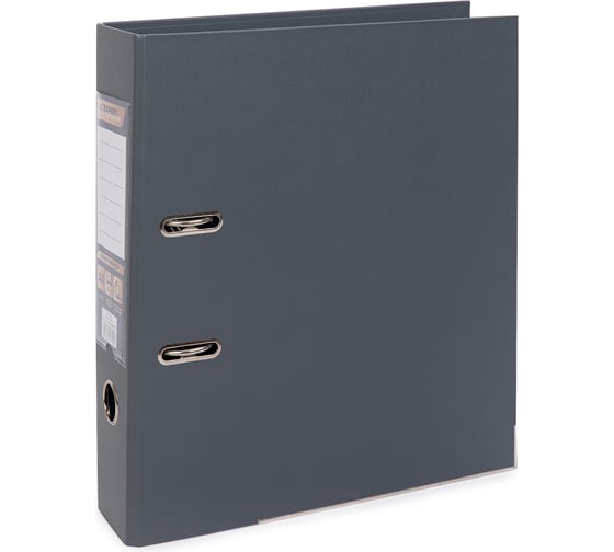 Изображение товара Папка-регистратор Expert Complete Premier 10 шт., PVC, 2-х стороннее покрытие, металл. уголки, 75 мм, A4, арочный механизм, серый ЕС100262015 721938