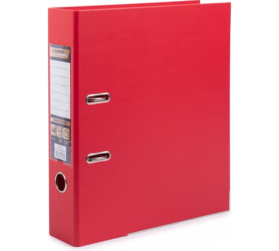 Изображение товара Папка-регистратор Expert Complete Premier 10 шт., PVC, 2-х стороннее покрытие, металл. уголки, 75 мм, A4, арочный механизм, красный ЕС100262004 721936
