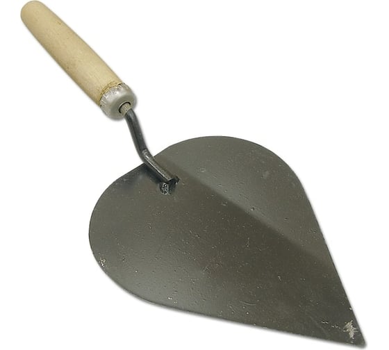 Изображение товара Кельма КШ штукатура НАШ ИНСТРУМЕНТ с деревянной ручкой (сердечко) Р 020305