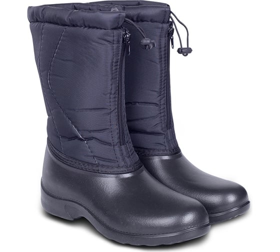 Изображение товара Сапоги женские на галоше из ЭВА Прабо 321 на молнии, 28 см, черные, размер 42 636