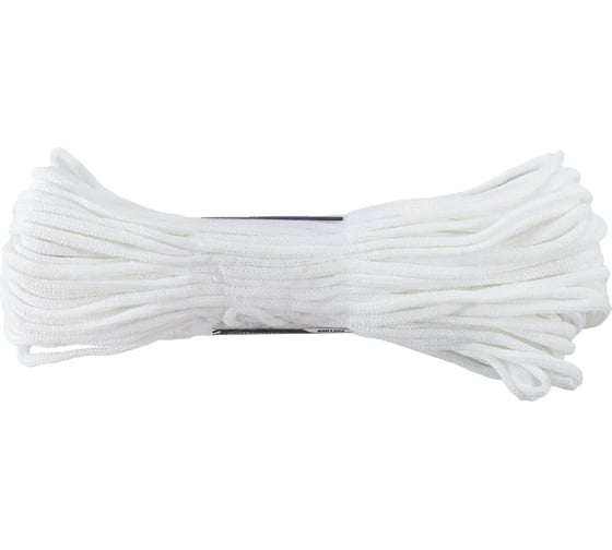 Изображение товара Вязаный полиэфирый хозяйственный шнур Политех диаметр 4 мм, 25 м, 2.6 ктекс, 120 кгс 8001303