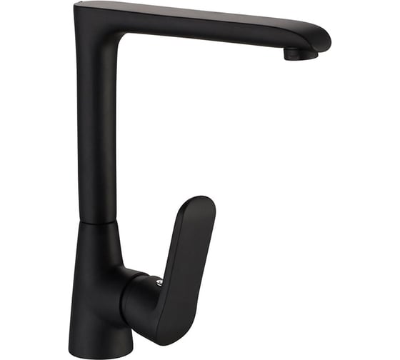 Изображение товара Смеситель для кухни Melodia della vita Heavy Metal, картридж 35мм, высокий Г-излив, черный MDV35615bk без подводки 19515