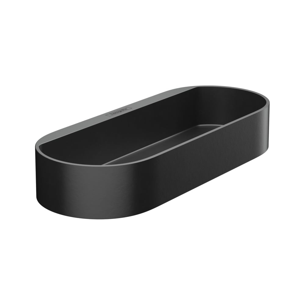 Изображение товара Корзина для хранения Hansgrohe WallStoris, пластиковая, овальная, черный матовый