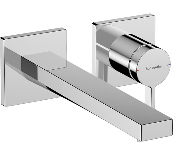 Изображение товара Смеситель для раковины Hansgrohe Tecturis E однорычажный, настенный, с изливом 22,5, СМ, хром 73051000