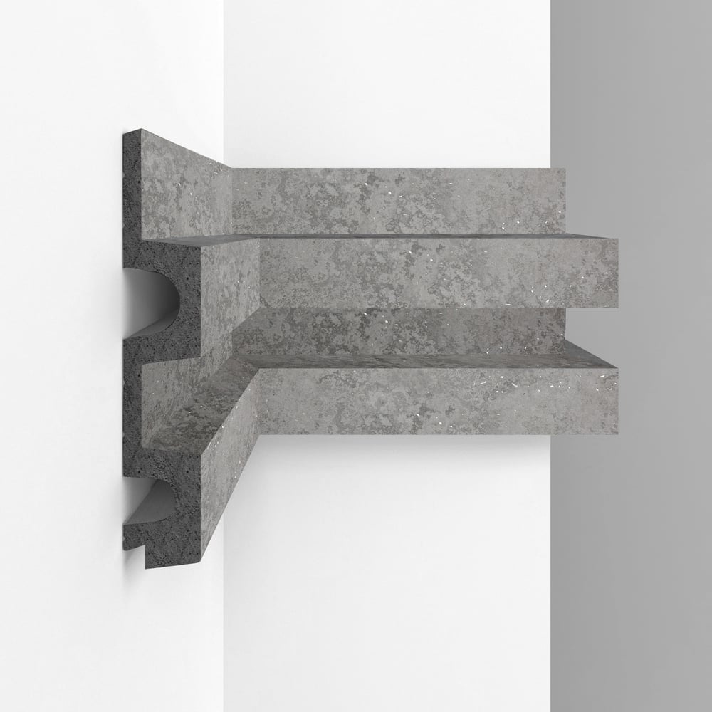 Изображение товара 3D панель Decomaster D302-1629G/10 серый влагостойкий ударопрочный монтажный