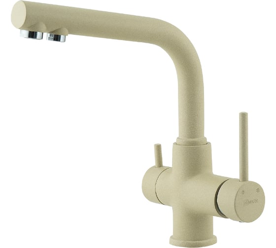 Изображение товара Смеситель для кухни Lemark COMFORT с подключением к фильтру питьевой воды, цвет: бежевый LM3061PBG