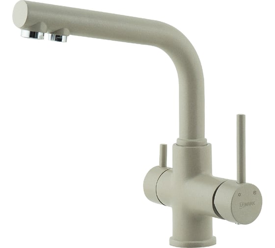 Изображение товара Смеситель для кухни Lemark COMFORT с подключением к фильтру питьевой воды, цвет: грей LM3061PGR