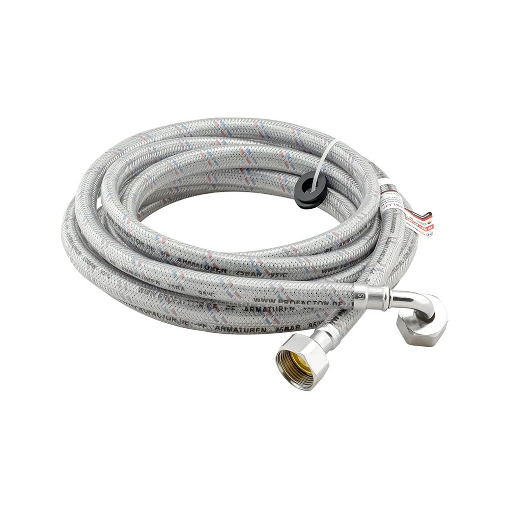 Изображение товара Подводка для стиральных машин угловая PROFACTOR LUXE 3м 3/4 дюйма