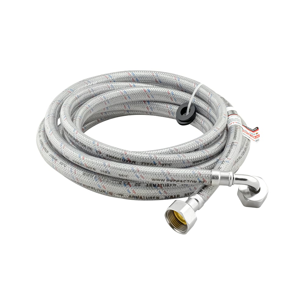 Изображение товара Гибкая подводка для стиральных машин угловая 3/4 PROFACTOR LUXE 4м PF WFH 591.400