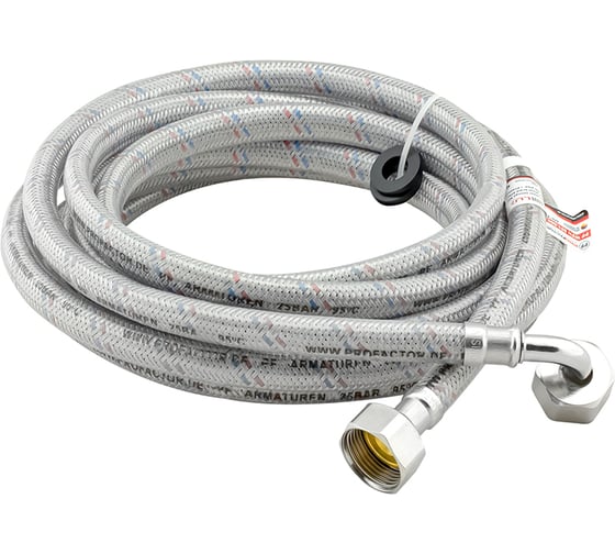 Изображение товара Подводка для стиральных машин угловая PROFACTOR LUXE в/в 3/4" - 200см PF WFH 591.200