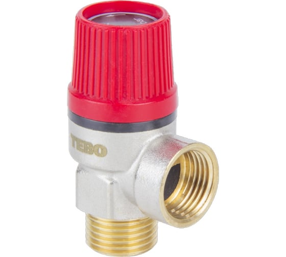 Изображение товара Клапан предохранительный TEBO 6 бар ВН/НАР 1/2" T-АБ.452.12.6.CN