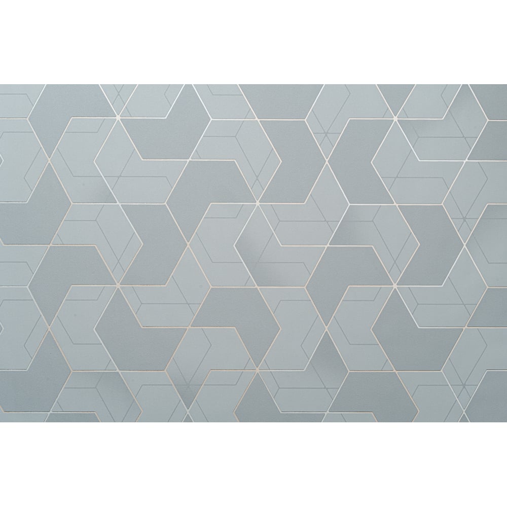 Изображение товара Обои Ecoline Призма 11095-09 серые 10х1.06 м с горячим тиснением