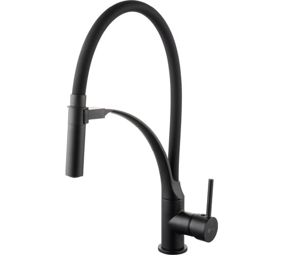 Изображение товара Смеситель для кухни Lemark Соул с гибким изливом, черный LM6007BL