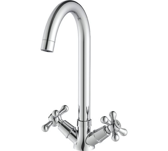Изображение товара Смеситель для кухни Lemark Промоушен с высоким поворотным изливом, хром LM6045C