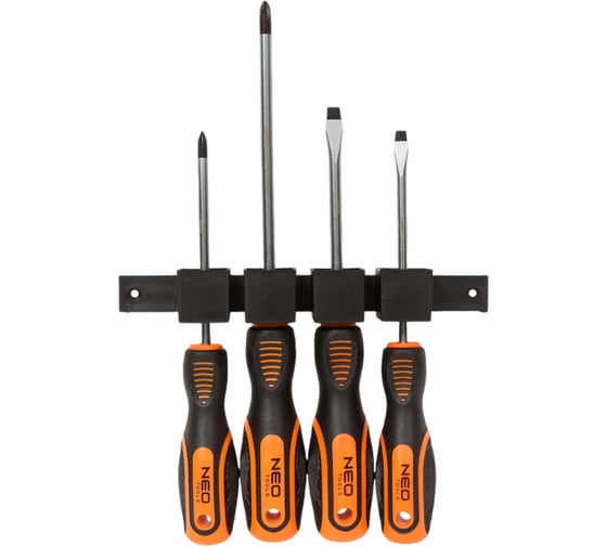 Изображение товара Набор отверток NEO Tools 4 шт SL/PH двухкомп рукоятка 04-191