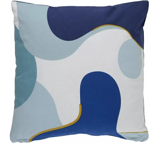 Изображение товара Подушка декоративная из хлопка синего цвета с авторским принтом из коллекции Freak Fruit Tkano 45x45 см TK20-CU0005