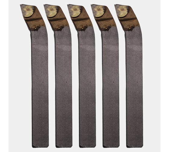 Изображение товара Упаковка резцов токарных подрезных отогнутых 5 шт 16x12x100 ВК8 ГОСТ 18880-73 ХИЗ 507212U