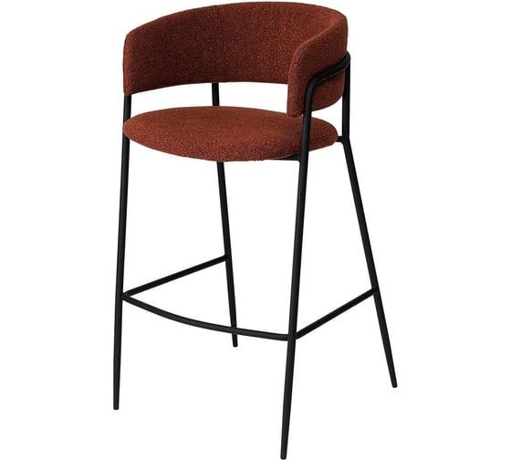 Изображение товара Стул барный Bergenson Bjorn Helning, букле, терракота BB0000661 пред