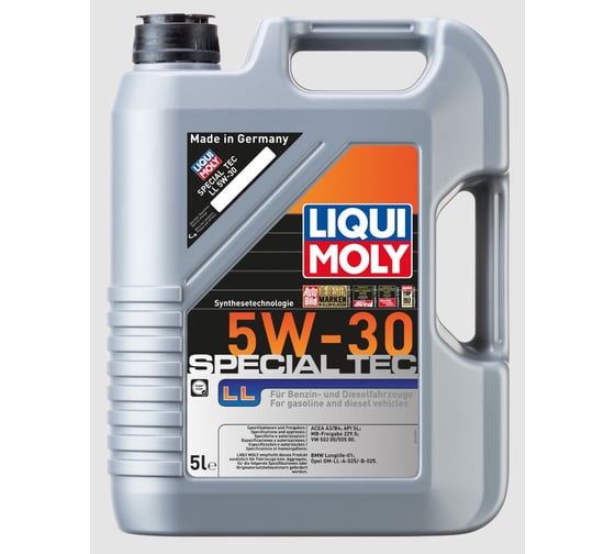 Изображение товара Синтетическое моторное масло LIQUI MOLY НС- Special Tec LL 5W-30 SL A3/B4 (5л) 2448
