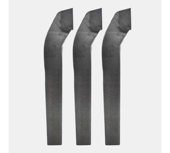 Изображение товара Упаковка резцов проходных упорных изогнутых левых 3 шт 32x20x170 Т5К10 ГОСТ 18879-73 (тип 2) ХИЗ 530520U
