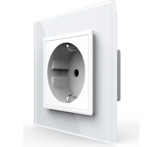 Изображение товара Розетка электрическая LIVOLO 16A, 1 пост, цвет белый VL-C7C1EU-11