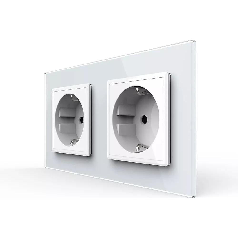 Изображение товара Розетка электрическая LIVOLO 16A, 2 поста, цвет белый VL-C7C2EU-11 Изображение товара Розетка электрическая LIVOLO 16A, 2 поста, цвет белый VL-C7C2EU-11