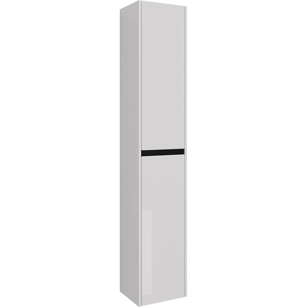 Изображение товара Пенал Lemark COMBI 35 см для ванной комнаты белый и черный глянец