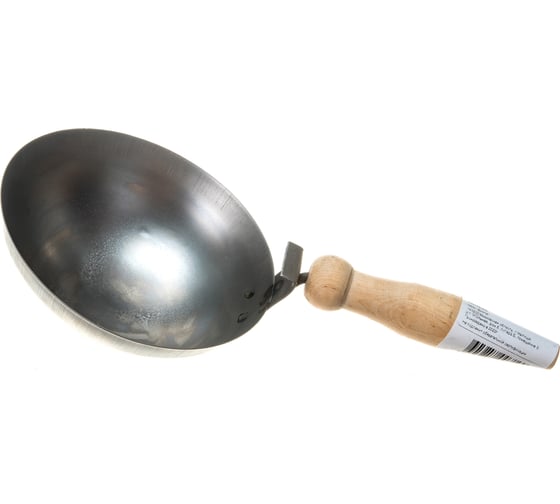 Изображение товара Строительный ковш НАШ ИНСТРУМЕНТ 160мм круглое дно деревянная ручка Р 020701-016