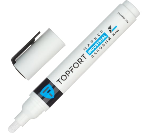 Изображение товара Маркер лаковый Topfort Industrial 6 мм, белый 1827872
