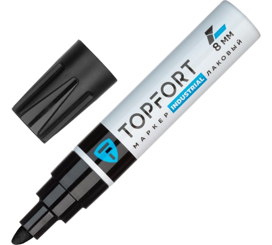 Изображение товара Маркер лаковый Topfort Industrial 8 мм, черный 1827879