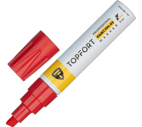 Изображение товара Маркер лаковый Topfort Paint 8 мм, красный 1827850
