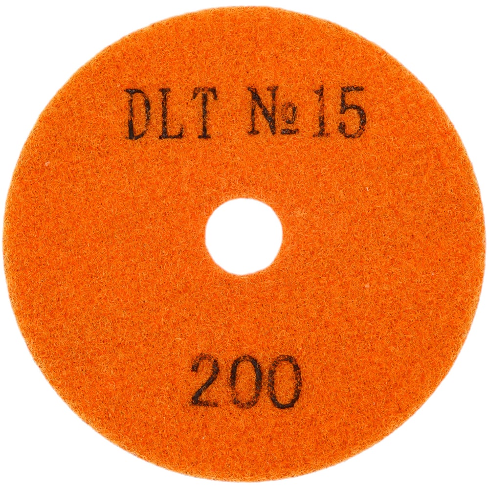 Изображение товара Круг алмазный гибкий шлифовальный №15 Р200 100 мм DLT для камня и керамогранита